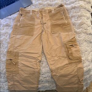 Abercrombie & Fitch Tan Cargo Pants- Never Worn